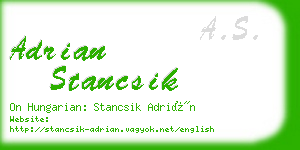 adrian stancsik business card